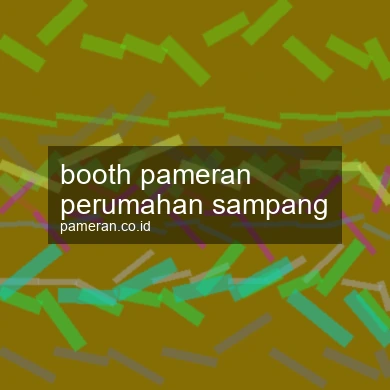 Booth Pameran Perumahan Sampang