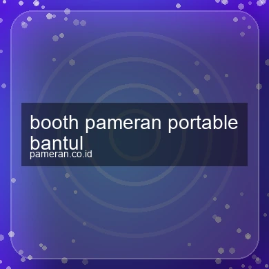 Booth Pameran Portable Bantul
