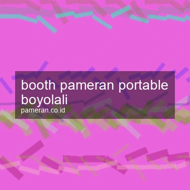 Booth Pameran Portable Boyolali