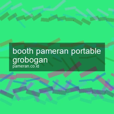 Booth Pameran Portable Grobogan