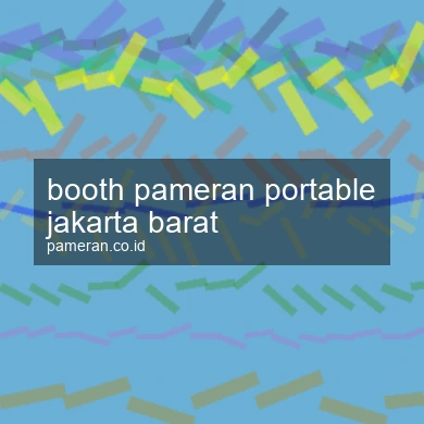 Booth Pameran Portable Jakarta Barat