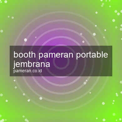 Booth Pameran Portable Jembrana