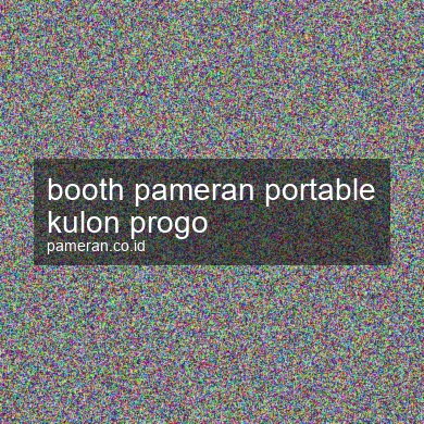 Booth Pameran Portable Kulon Progo