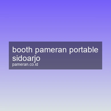 Booth Pameran Portable Sidoarjo
