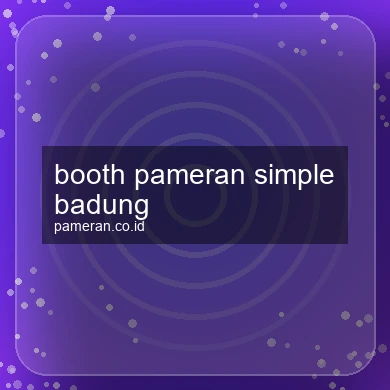 Booth Pameran Simple Badung