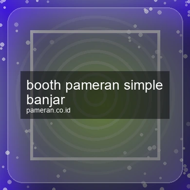 Booth Pameran Simple Banjar