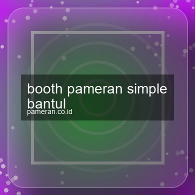 Booth Pameran Simple Bantul