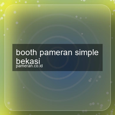 Booth Pameran Simple Bekasi