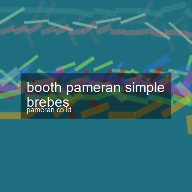 Booth Pameran Simple Brebes