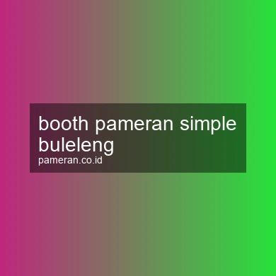 Booth Pameran Simple Buleleng