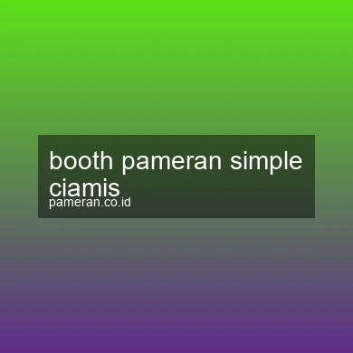 Booth Pameran Simple Ciamis