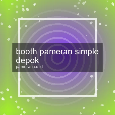 Booth Pameran Simple Depok