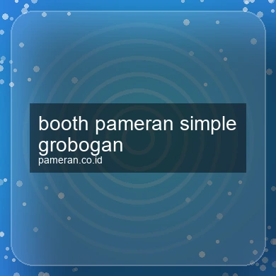 Booth Pameran Simple Grobogan