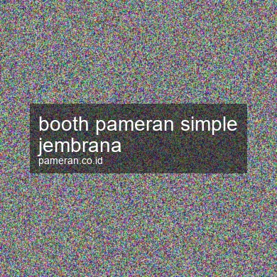 Booth Pameran Simple Jembrana