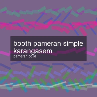 Booth Pameran Simple Karangasem