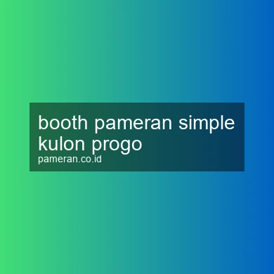 Booth Pameran Simple Kulon Progo
