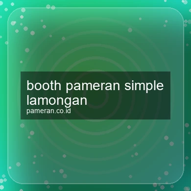 Booth Pameran Simple Lamongan