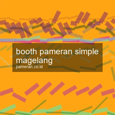 Booth Pameran Simple Magelang