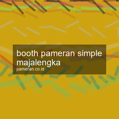 Booth Pameran Simple Majalengka