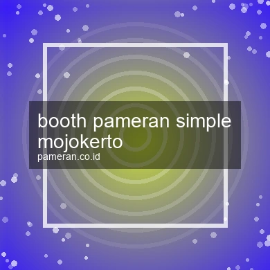 Booth Pameran Simple Mojokerto
