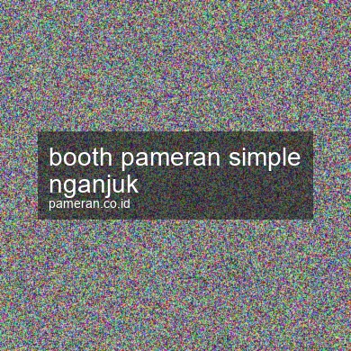 Booth Pameran Simple Nganjuk