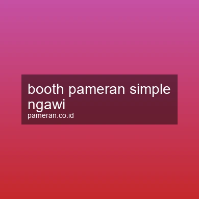 Booth Pameran Simple Ngawi