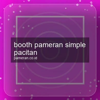 Booth Pameran Simple Pacitan