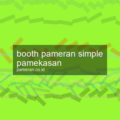 Booth Pameran Simple Pamekasan