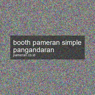 Booth Pameran Simple Pangandaran