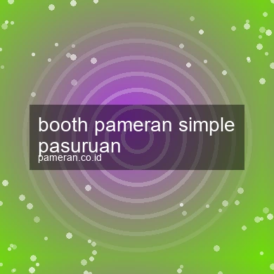 Booth Pameran Simple Pasuruan