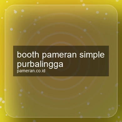 Booth Pameran Simple Purbalingga