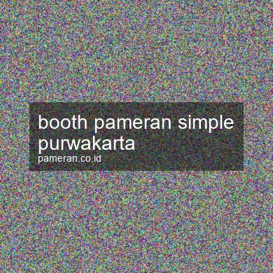 Booth Pameran Simple Purwakarta