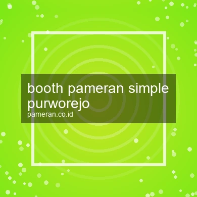 Booth Pameran Simple Purworejo