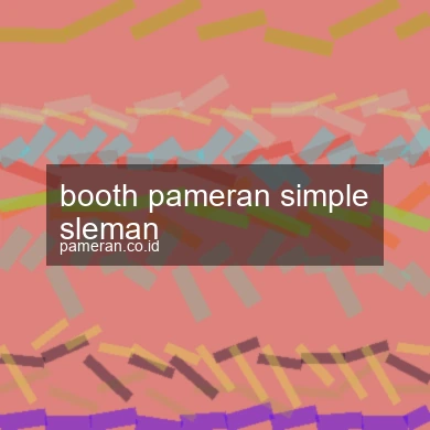 Booth Pameran Simple Sleman