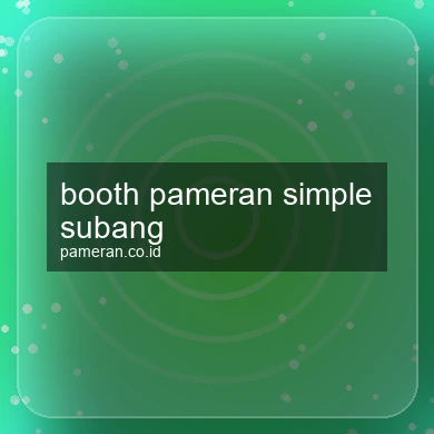 Booth Pameran Simple Subang