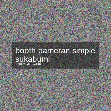 Booth Pameran Simple Sukabumi