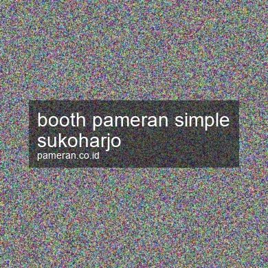 Booth Pameran Simple Sukoharjo