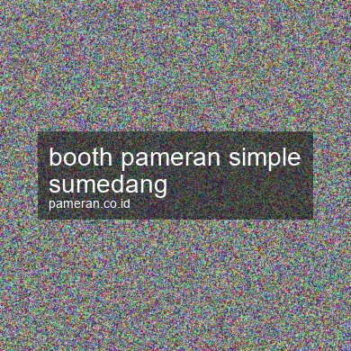 Booth Pameran Simple Sumedang