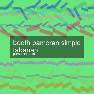 Booth Pameran Simple Tabanan