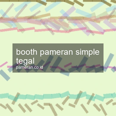 Booth Pameran Simple Tegal