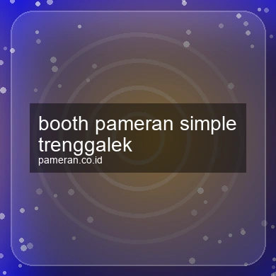 Booth Pameran Simple Trenggalek