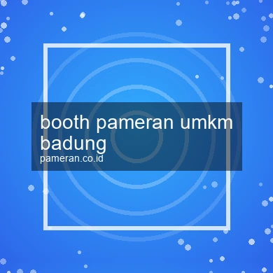 Booth Pameran Umkm Badung