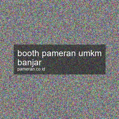 Booth Pameran Umkm Banjar