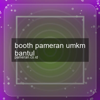 Booth Pameran Umkm Bantul