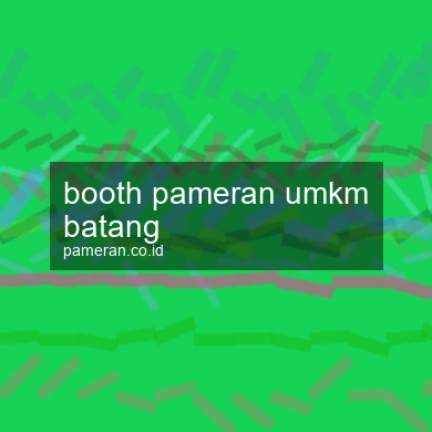 Booth Pameran Umkm Batang