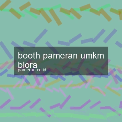 Booth Pameran Umkm Blora