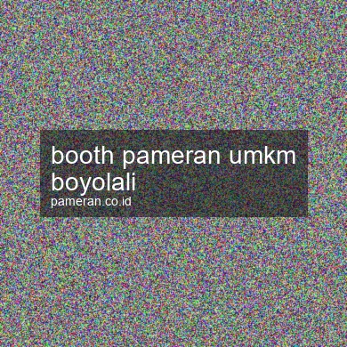 Booth Pameran Umkm Boyolali