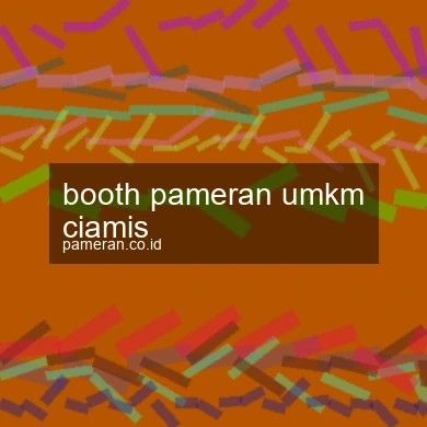 Booth Pameran Umkm Ciamis