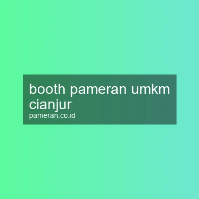 Booth Pameran Umkm Cianjur