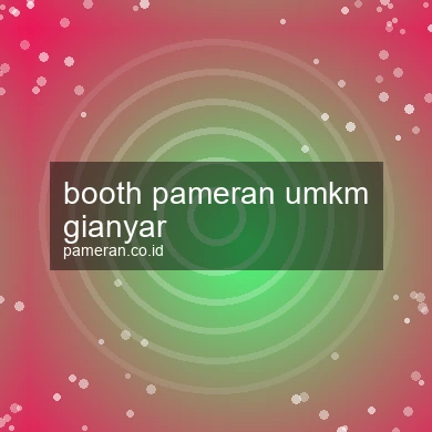 Booth Pameran Umkm Gianyar